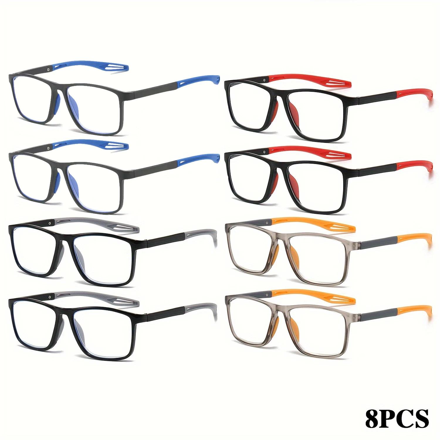 

8Pcs Sports Presbyopia Glasses Anti Slip Mirror Leg Design Universal Reading Glasses Suitable For Middle-Aged Men And Women +1.0