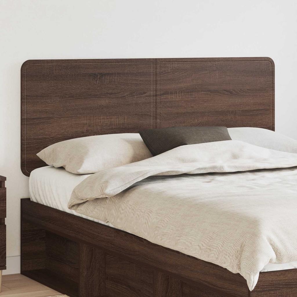 Headboard Brown Oak Effect Engineered Wood