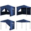 Garden pavilion, commercial tent, party gazebo, 4 side walls, windows, xxl