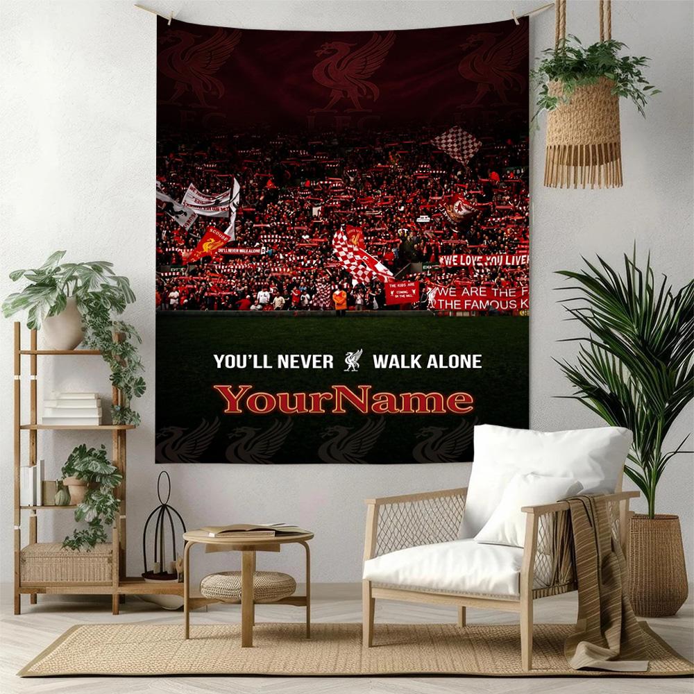 Liverpool Custom Your Name Wall Decor Tapestry Art For Pet Memorial Birthdaywedding Party Backdrop Family Gift