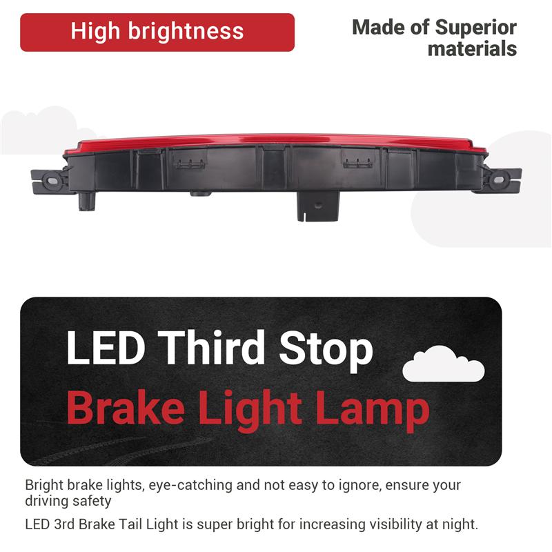 High Stop Brake Light 3RD Third Rear Taillight 63257297446 For BMW X1 F49 16-21 X2 F39 18-21 Extra Brake Lamp