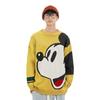 Li Ning X Disney Mickey Loose Fit Crew Neck Sweater Men sweater Yellow AMBP005-2