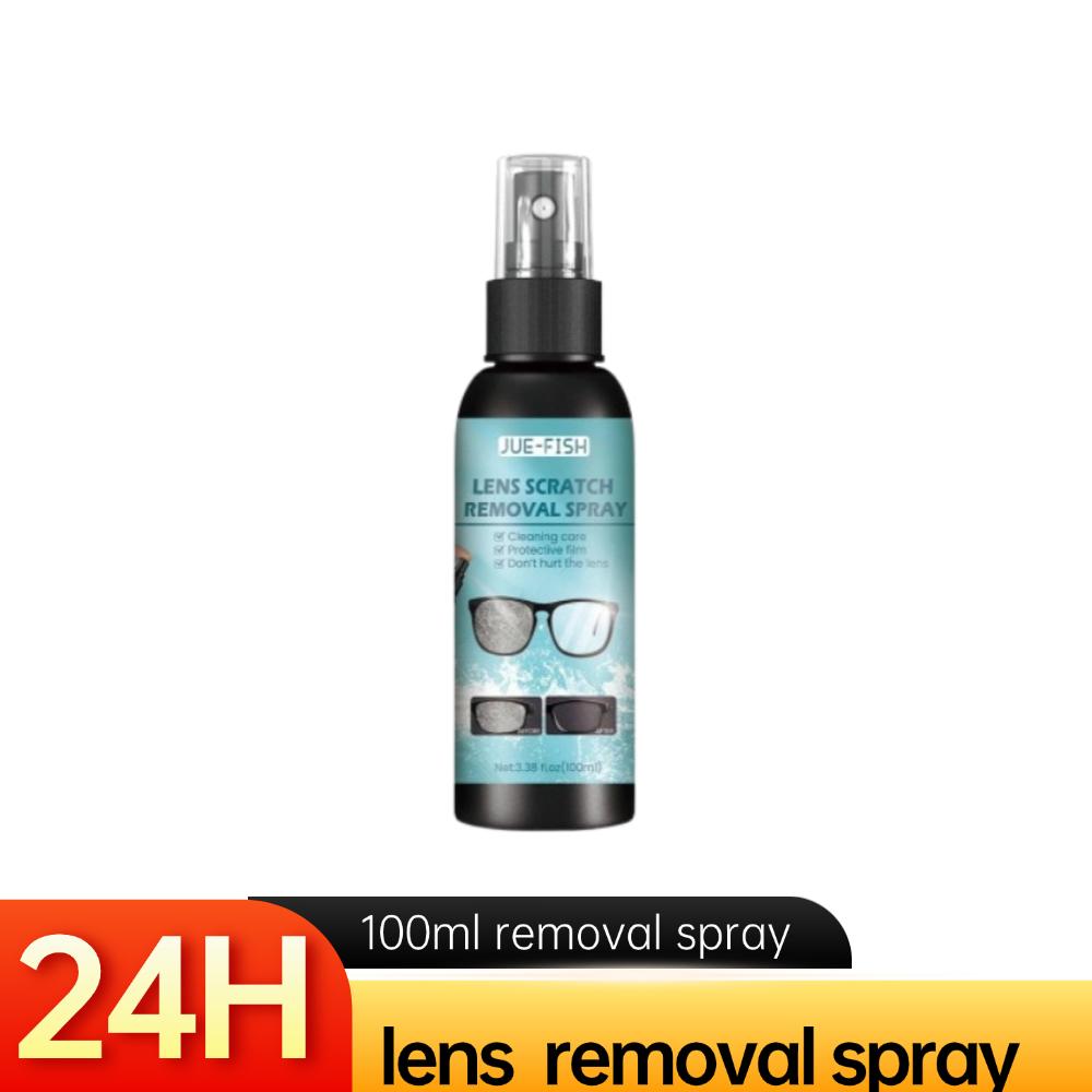 

Спрей для удаления царапин с линз 100 мл Спрей для удаления царапин с экрана телефона и шлема Спрей для чистки очков Раствор для чистки солнцезащитных очков 1PCS