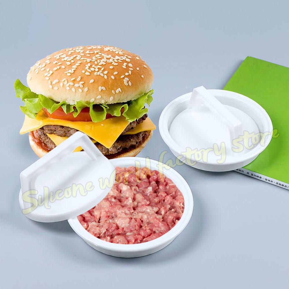 Silicone World DIY Burger Multi-function Meat Press Patty Makers Plastic Hamburger Meatloaf Mold Kitchen Tools Pressing Tool