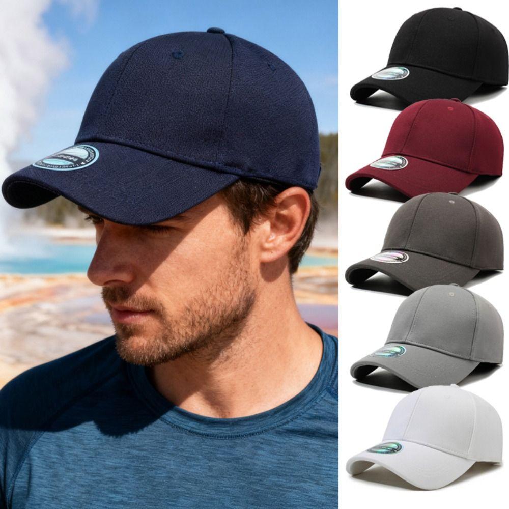 Solid Color Baseball Caps Adjustable Sports Cap High Quality Sun Hats  Men Women