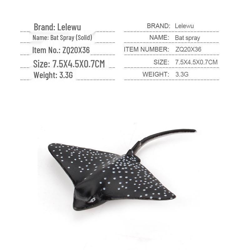 Children's Marine Animal Model Set: Mini Whale, Shark, Dolphin, Turtle, Sea Lion