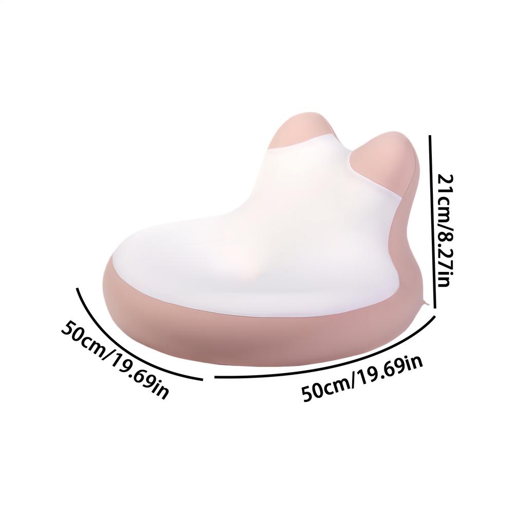 Prone Sleep Pillow All Position Cat Ear Shape Prone Down Sleeping Reading Pillow For Women Men Adults Seniors Middle-Aged Person