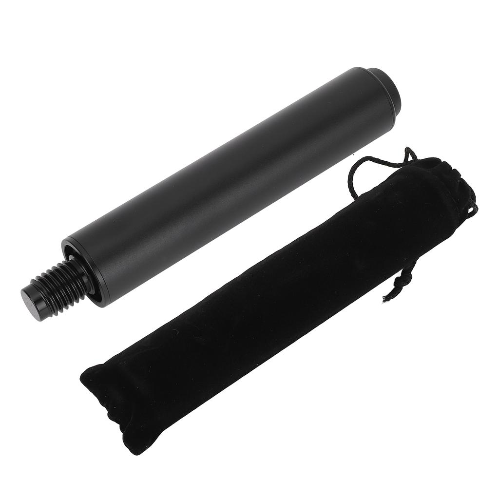 Billiard Cue Extension 6 Inch Aluminum Pool Cue Stick Extender with Bumper for QUETEC