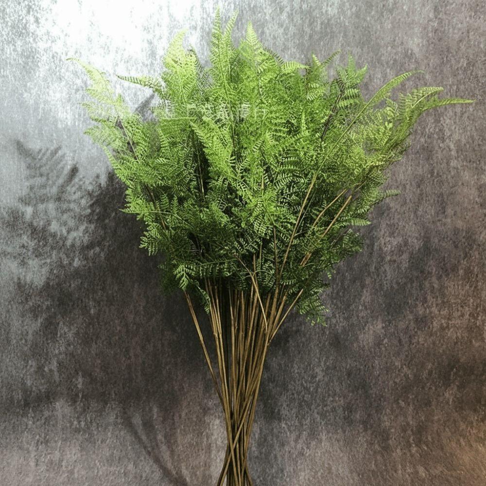 Real Touch Artificial Fern Plant Handmade Plastic Material Artificial Greenery Fern Elegant Design Realistic Artificial Fern