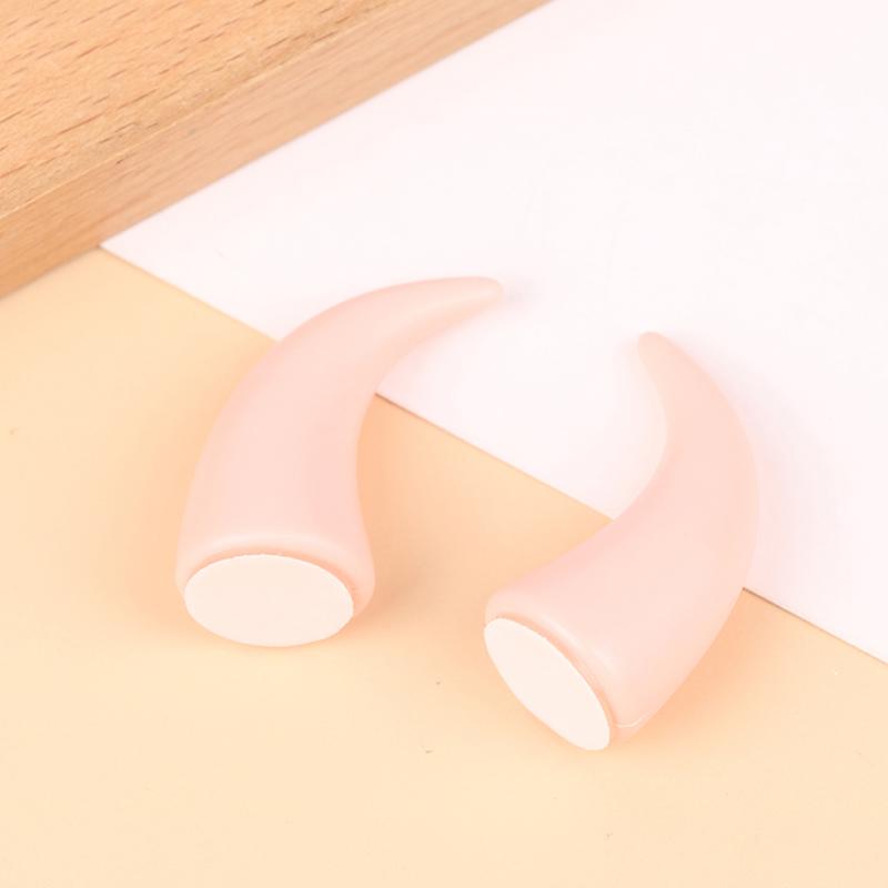 2 szt. Silikonowe Rogi Diabła Uszy Kota Dekoracja na Kask Motocyklowy Dirt Bike Uniwersalna Dekoracja Motocykla Roweru Naklejki na Kask