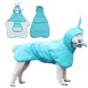 Pet Raincoat Small Dogs PU Waterproof Hooded Cape With Clear Visor Ins Style All Season