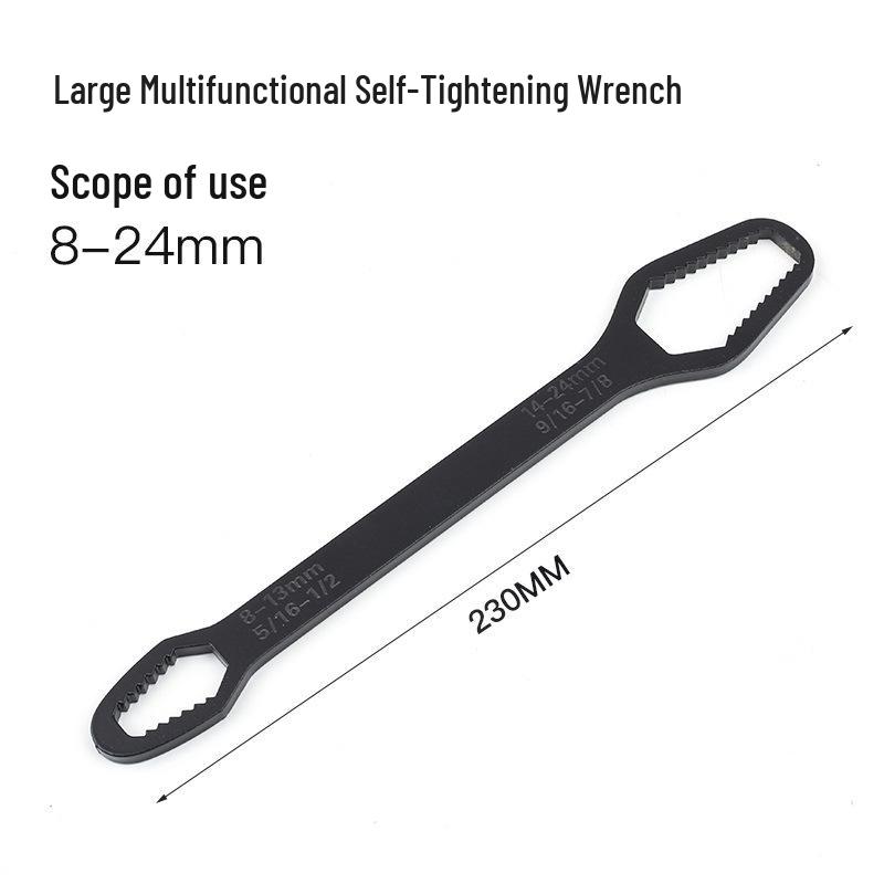 Universeller selbstspannender verstellbarer Doppelkopfschlüssel (8-24MM)