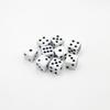 5Pcs/10Pcs 14mm/10mm 6 Sided Drinking Dice Acrylic White Dices Point Dice Set Round Corner Game Accessory Digital Dices