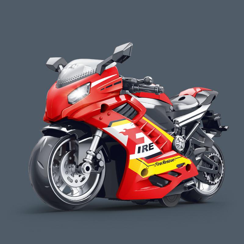 Model Simulated Motorcycle Children Toy With Sound And Lighting Functions
