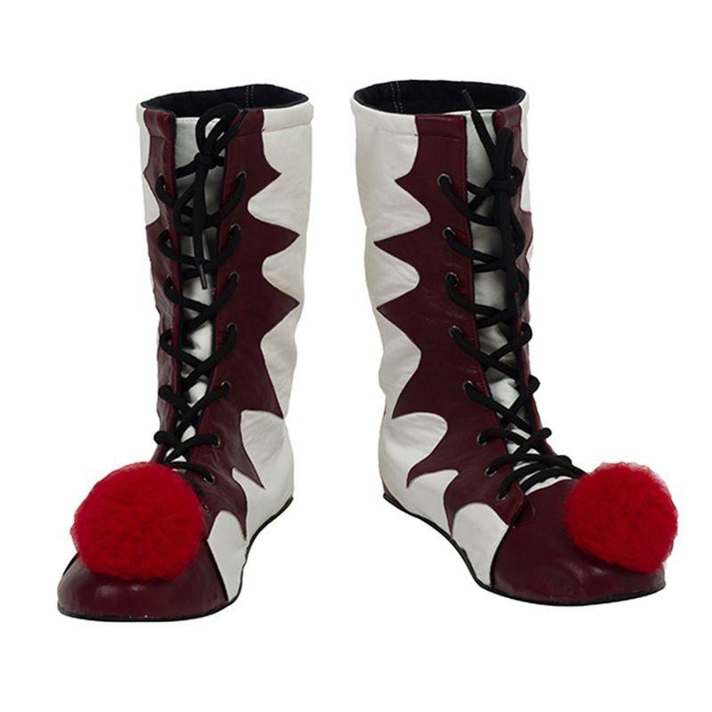 

Стивен Кинг Оно Страшный Клоун Джокер Пеннивайз Костюм для Косплея Хэллоуин Наряды Shoes Only,39=Foot Length24.5cm