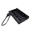 8-Section USB Female 12V Battery Box with Switchable Lid