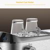 Biolomix 7008 Stainless Steel Espresso Coffee Machine,20Bar Pressure,1450W,Pressure Gauge,Milk Frother Steam Wand,Tank for Home Latte Cappuccino