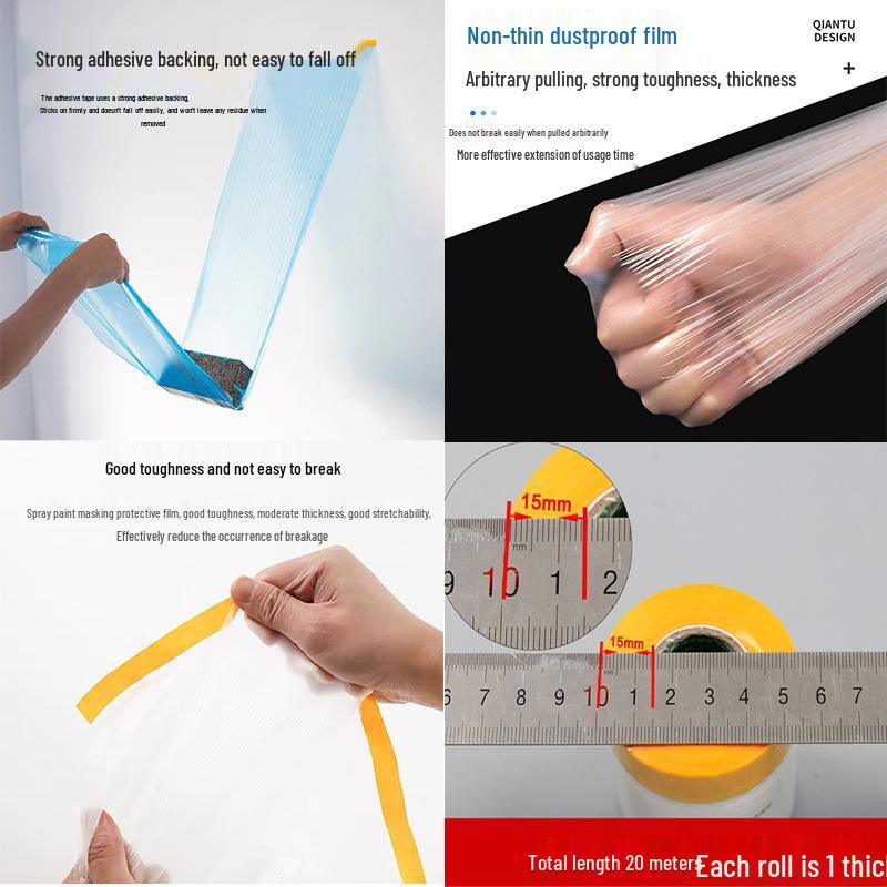 Car Masking Protective Film: Non-Damaging, High Viscosity, Thickened Electrostatic Paint Protection