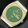 VINTAGE RICOH R31 AUTOMATIC JAPAN MENS GREEN COLOR DIAL WATCH A703533-1