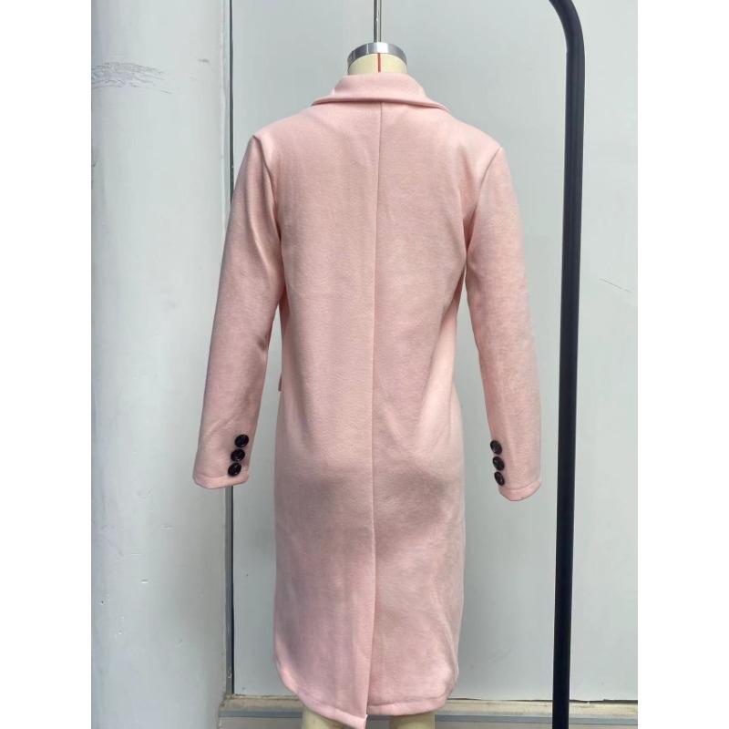 Women's Vintage Casual lattice Print Autumn Winter Long Sleeve POLO Neck Jackets & Coats
