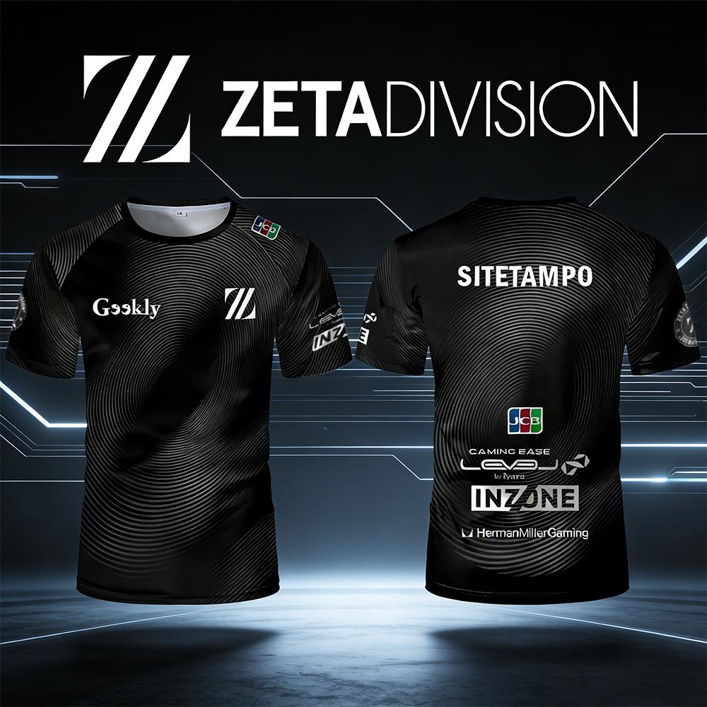 ZETA DIVISION Esports Team Jersey SITETAMPO Unisex Quick-drying And Breathable T-shirt Player Training Uniform Fan Gift Top