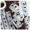 300Pcs/roll Kawaii Cartoon Black Cat Sticker Bubble Mailer Sealing Stickers Deco Labels Fun Cute Stationery DIY Decals for Kids