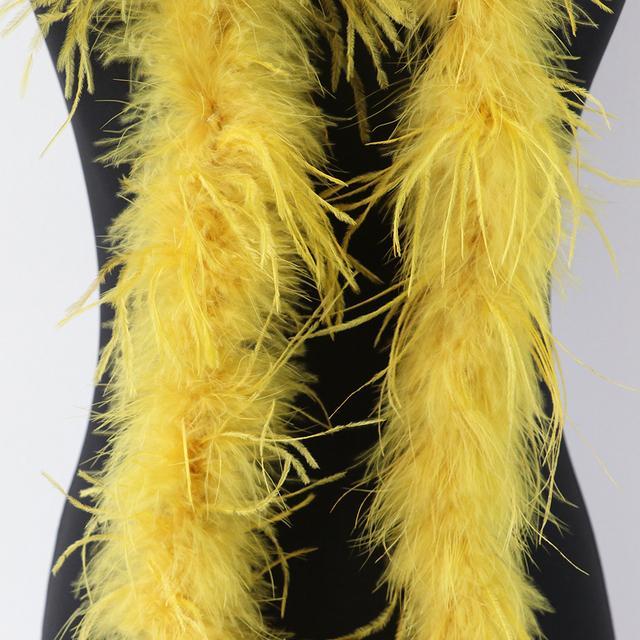 50G 2M Natural Pink Dyed Ostrich Feathers Boa Plumas for Shawl Scarf Ribbon Wedding Party Stage Sewing Dress Decoration Crafts