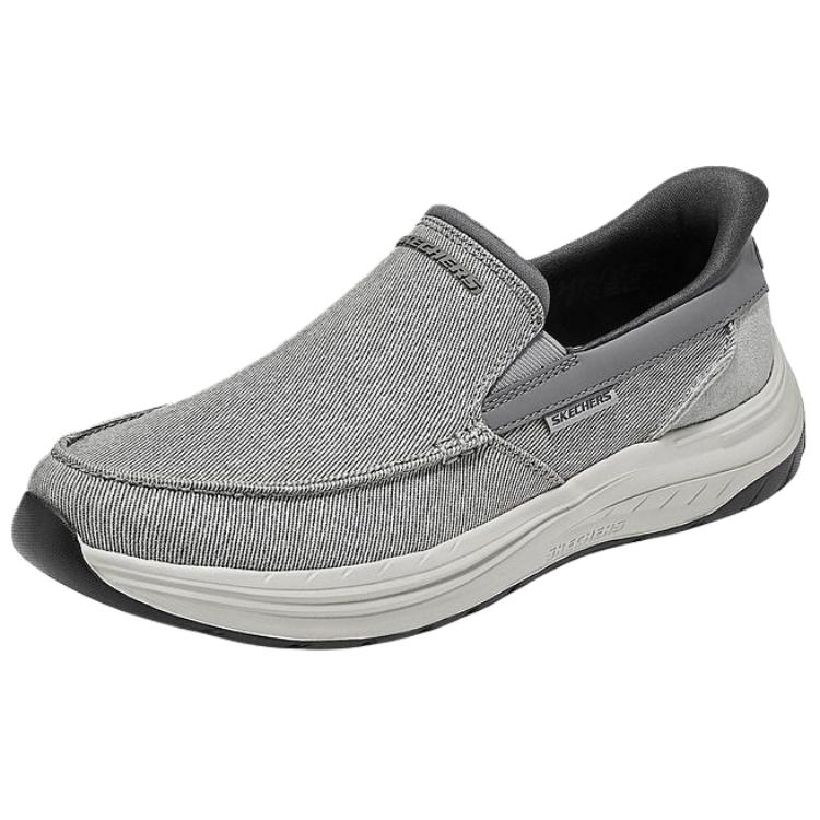 Skechers Casual Men Gray Walking Shoes Versatile Comfortable 205709-GRY