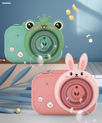 Electric Lighting Music Children'S Cartoon Camera Bubble Machine