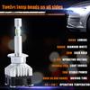 2Pcs LED Bulbs Super Bright 6000K 10000LM IP68 Waterproof H1/H4/H7 Headlights Conversion