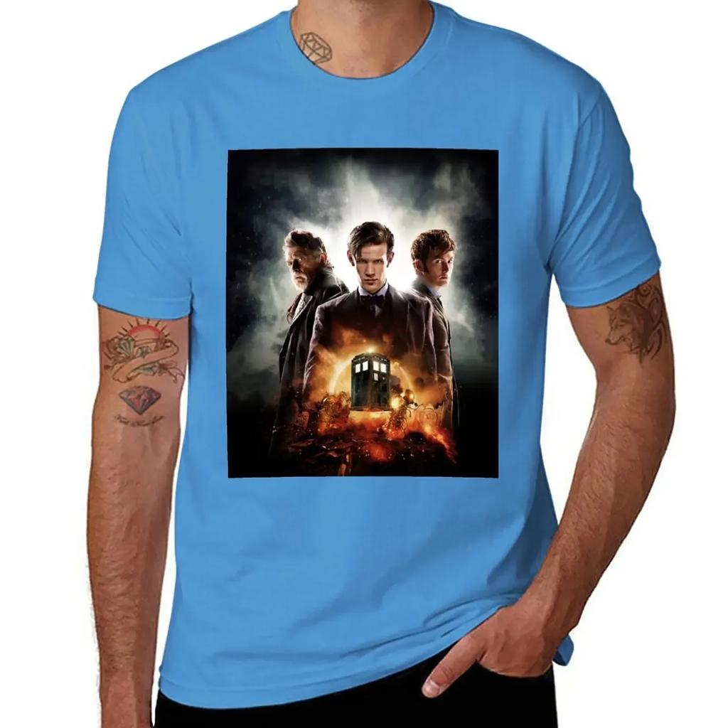 Day Of The Doctor T-Shirt Summer Clothes Sports Fans Boys Animal Print Plain T Shirts Men