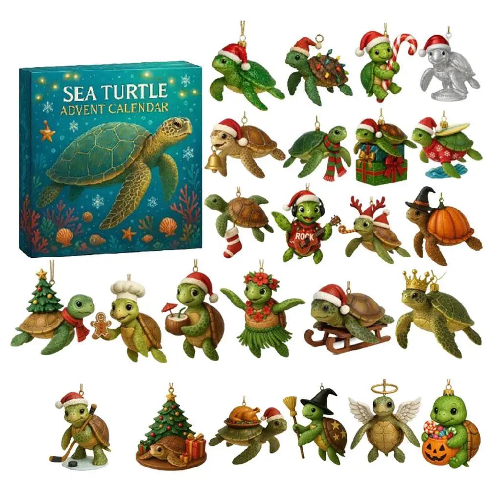 Christmas Advent Calendar Xmas Countdown Calendar With Miniature 2D Owl Calendar Pendant Box Festival Animal Advent Surpris C9Y8