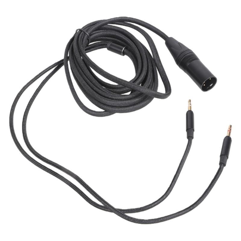 4-Pin Symmetrisches Kabel für Hifiman Arya Sundara Ananda HE400SE Kopfhörer 4-Pin auf Doppeltes 3,5mm Headset-Kabel Ersatz