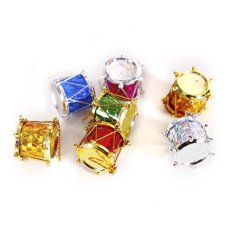 Christmas Tree Decorations 2.5Cm High Christmas Snare Drum, A Pack Of 12 Christmas Tree Pendants, Christmas Drum