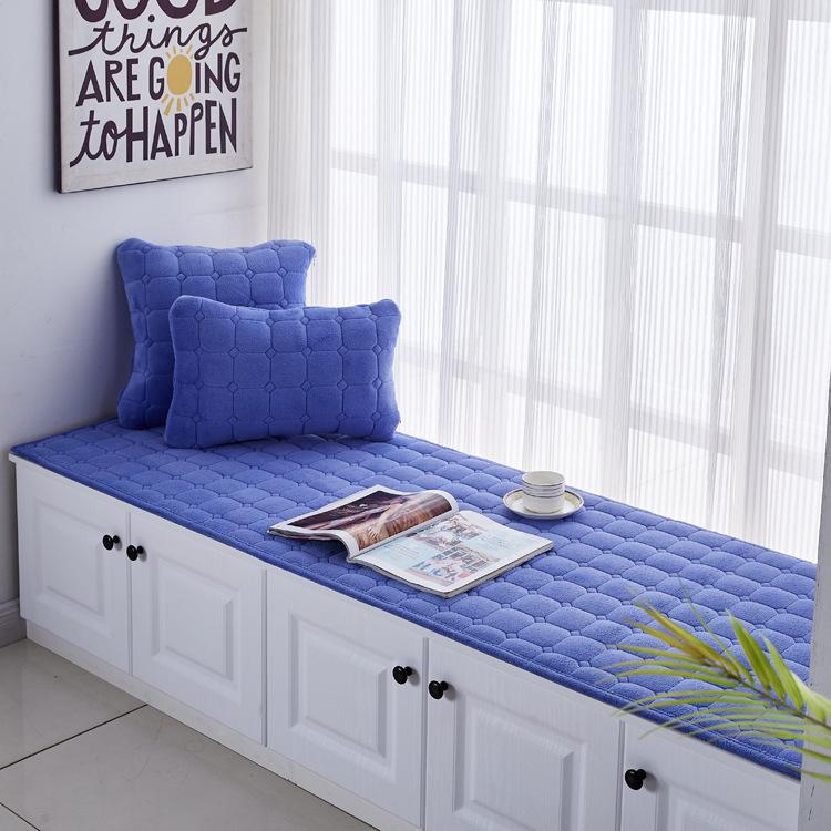 Bay Window Cushion European Style Window Sill Cushion Bedroom Balcony Cushion Decoration Tatami Non-slip Sponge Cushion