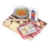1:12 Dollhouse Kitchen Accessories Set Milk Egg Bread Dish Dollhouse Accessories for Children