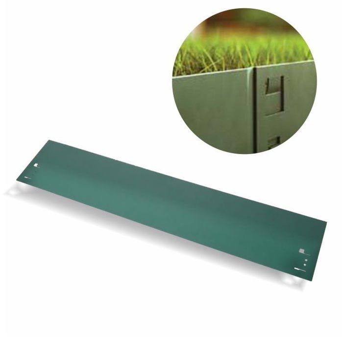 Bordure de Jardin - ICH-ZAPFE.DE - 13,5cm x 120cm - Métal - Vert