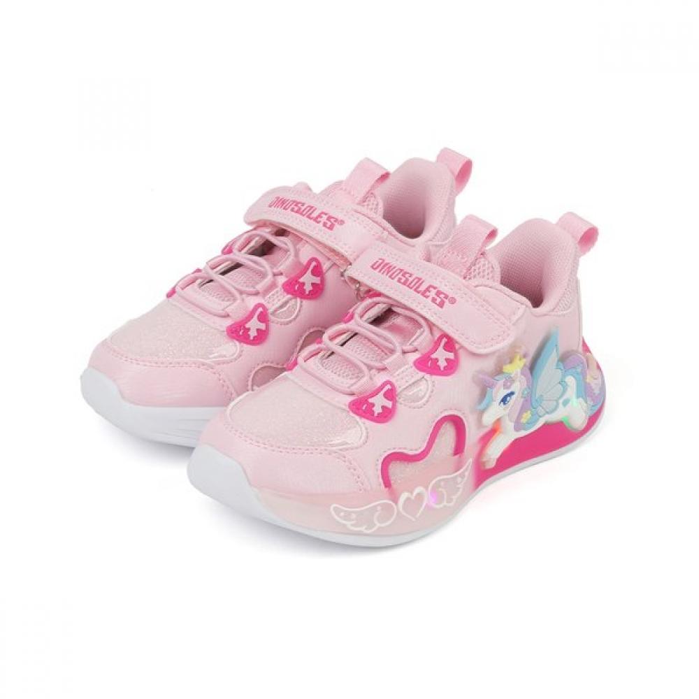 Dinosoles Girls Mary Jane Led Shoes Princess Unicorn Pink Dnycg1tspu11