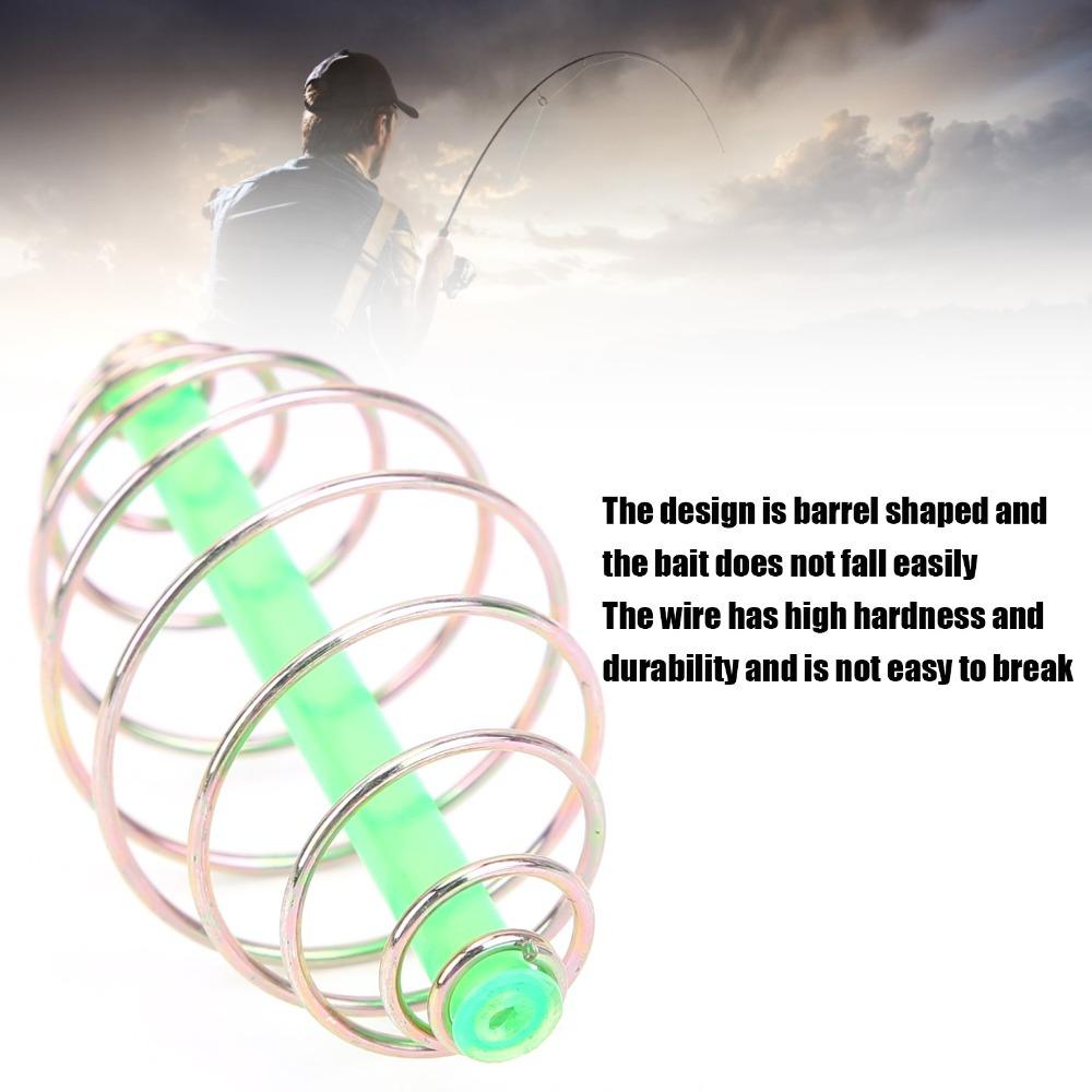 10PCS Metal Fishing Feeder Lightweight Bait Thrower Portable Carp Fishing Feeder  Fishing Tackle