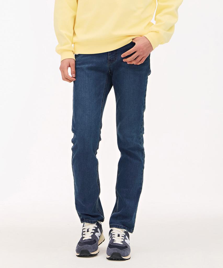 CHASECULT Men'S Hidden Banding Slim Denim Pants - Blue