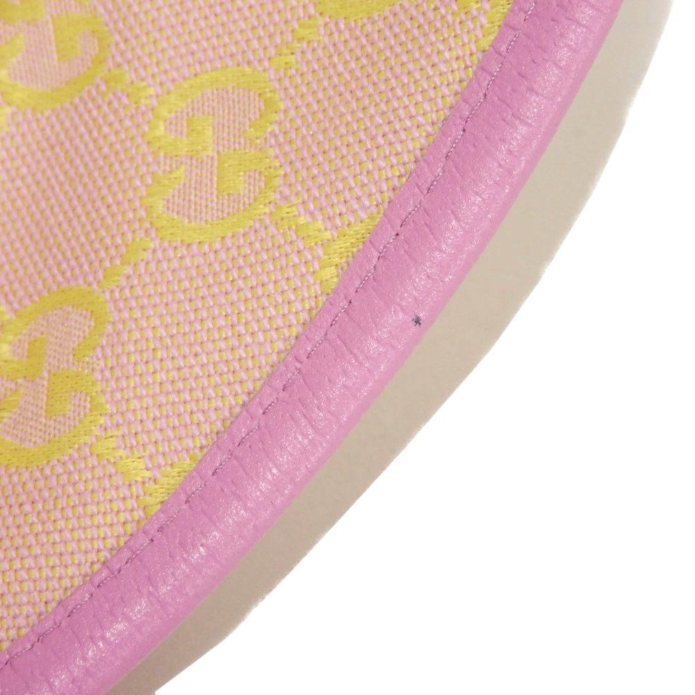 Used GG Canvas Bucket Hat 9539 748476 4HG62 8772 7919 Current GG Marmont Pastel Yellow Medium 22.8" Unused Double G