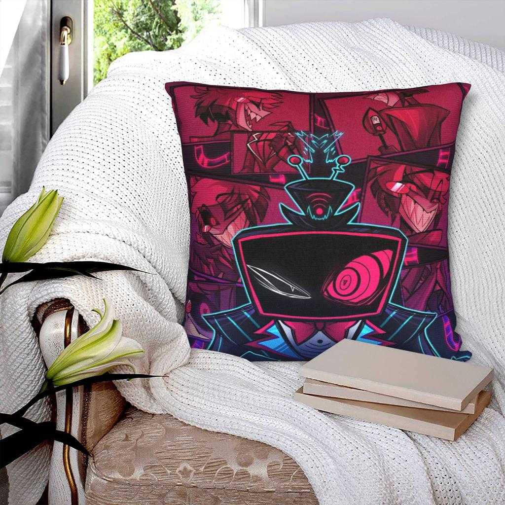 Seat Decorations hazbines hoteles alastor vox Pillowcases Stuff Pillow Covers Zipper Multi-Size