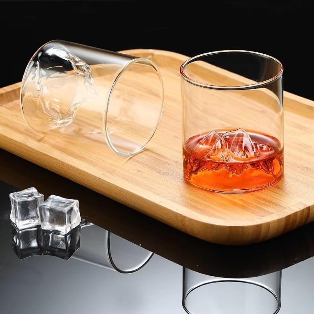 D5 175/300ML Whiskey Soda Glass Cup Bar Juice Beer Beverages Transparent Mountain Viewing Cup Glass Party Wine Glass Water Cup