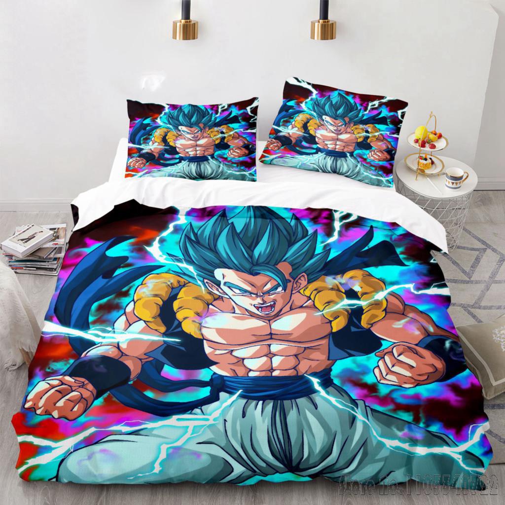 Comforter Cover Dragon Ball Anime Goku Bedding Set Baby Duvet Cover Sets Bedclothes Twin Single King Kids Adult Gift