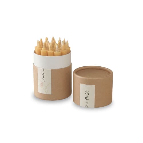 Daiko Japanese Candles Rice Candles, No. 1 (1 momme), 20 pieces