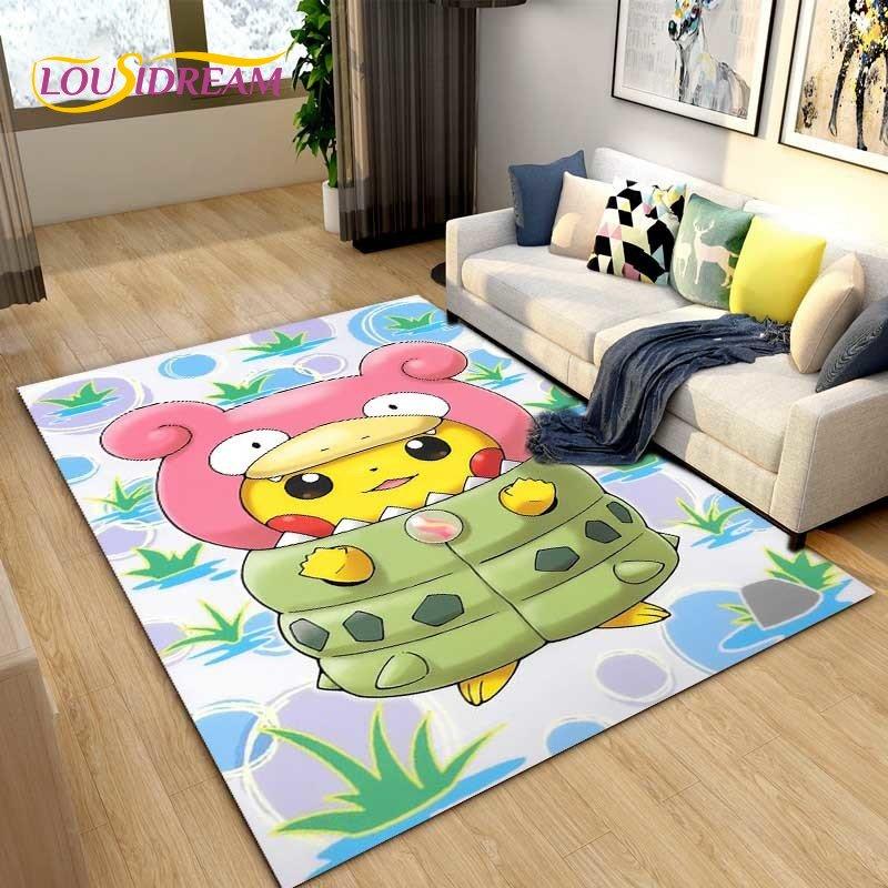 Japanese Anime Cartoon Cute Area Rug,Carpet Rug for Living Room Children's Bedroom Sofa Decoration,Kids Play Non-Slip Floor Mat