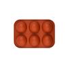 6Grids Silicone Mold Semicircle Pudding Mold Baking Cake Soap Cookie Mould Round Shape Chocolate Making Tool Kitchen Accessories