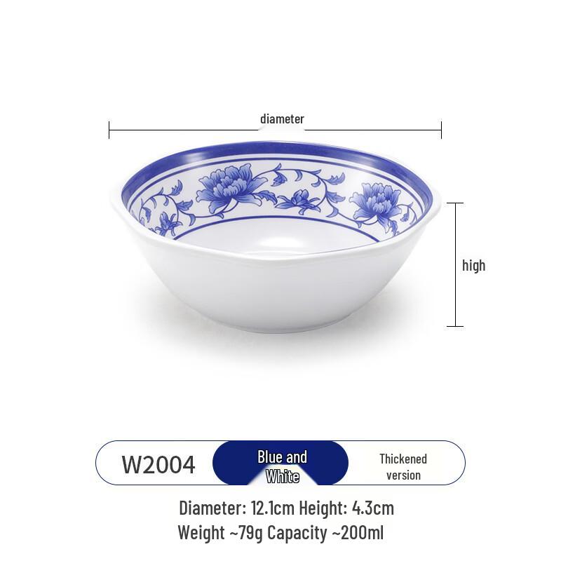 Chinese Style Melamine Rice  Soup Bowl