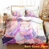 Murasaki Shion Bedding Set Printed single Comforter Duvet Cover Pillow Case 3 Pieces Kids Adult Size Anime Kawaii Girl Bed