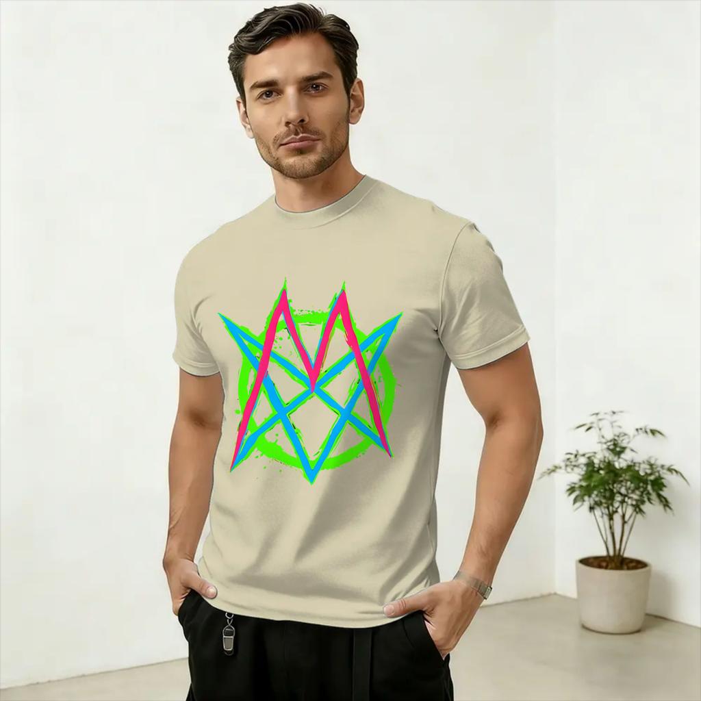 Oversized T Shirt Beach Band MSI Fanart Hip Hop T Shirts Cotton Tee Shirt for Unisex Y2K Basic Print Short Sleeve Tees